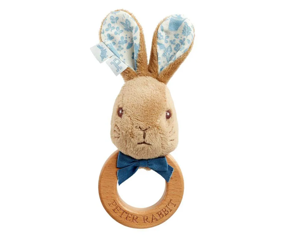 Cottontails Baby Bunnies For Babies|Comforters & Rattles|Beatrix Potter Peter Rabbit Ring Rattle