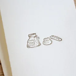 Cottontails Baby Cards|Little Kitchen|Cottontails handmade card - bread