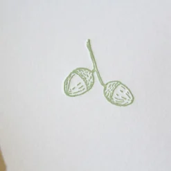 Cottontails Baby Cards|Cottontails handmade card - acorn