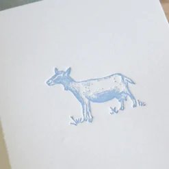 Cottontails Baby Cards|Cottontails handmade card - goat