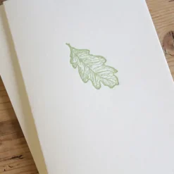 Cottontails Baby Cards|Cottontails handmade card - oak leaf