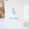 Cottontails Baby Cards|Bunny Cards & Stationery|Cottontails New Baby card - blue