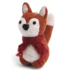 Cottontails Baby Handmade Felt|En Gry & Sif fox with red scarf felt fox