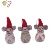 Cottontails Baby Handmade Felt|En Gry & Sif trio of mouse babies