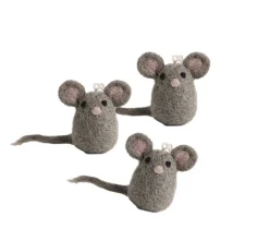 Cottontails Baby Handmade Felt|En Gry & Sif trio of tiny mice