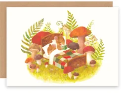 Cottontails Baby Cards|Greeting Card - Mice in Patchwork Bed