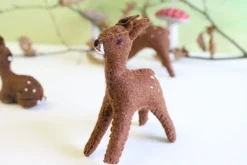 Cottontails Baby Handmade Felt|Handmade little felt fawn - standing