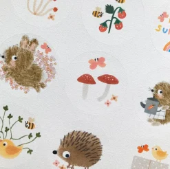 Cottontails Baby Stickers & Stationery|Bunny Cards & Stationery|Handmade Paper Stickers - Gardening Bunnies