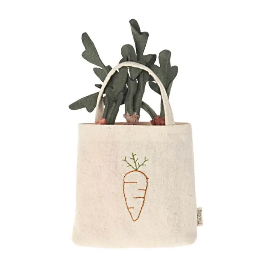 Cottontails Baby Little Kitchen|Maileg Cotton Carrots in a Shopping Bag