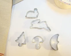 Cottontails Baby Little Kitchen|Bunny Baking|Mini biscuit cutters - bunnies / toadstool / tree / moon