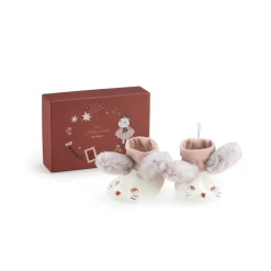 Cottontails Baby Clothing & Nursery|Moulin Roty Apres la Pluie baby slippers - mouse
