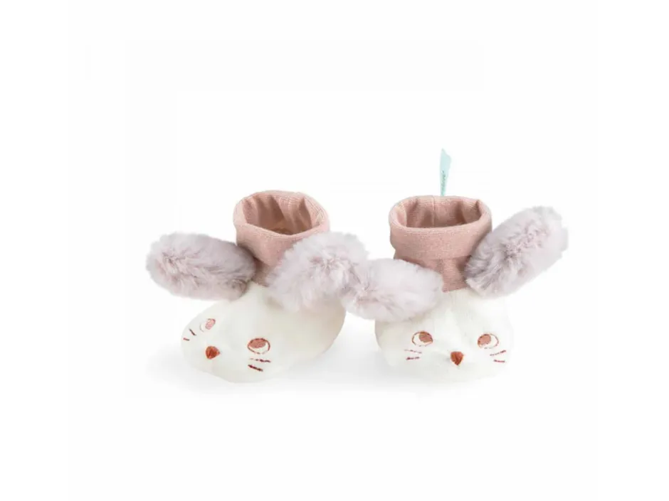 Cottontails Baby Clothing & Nursery|Moulin Roty Apres la Pluie baby slippers - mouse