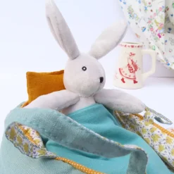 Cottontails Baby Baby Soft Toys|Soft Toys|Moulin Roty Bunny in a Carry Cot