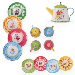Cottontails Baby Little Kitchen|Moulin Roty Grand Family metal tea set