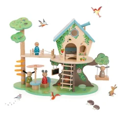 Cottontails Baby Wooden Toys|Moulin Roty Grand Family Wooden Treehouse