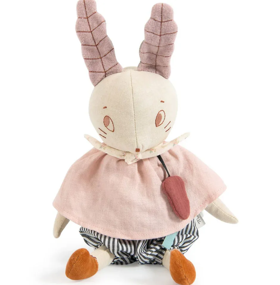 Cottontails Baby Bunnies For Babies|Musical & Activity|Moulin Roty musical linen rabbit