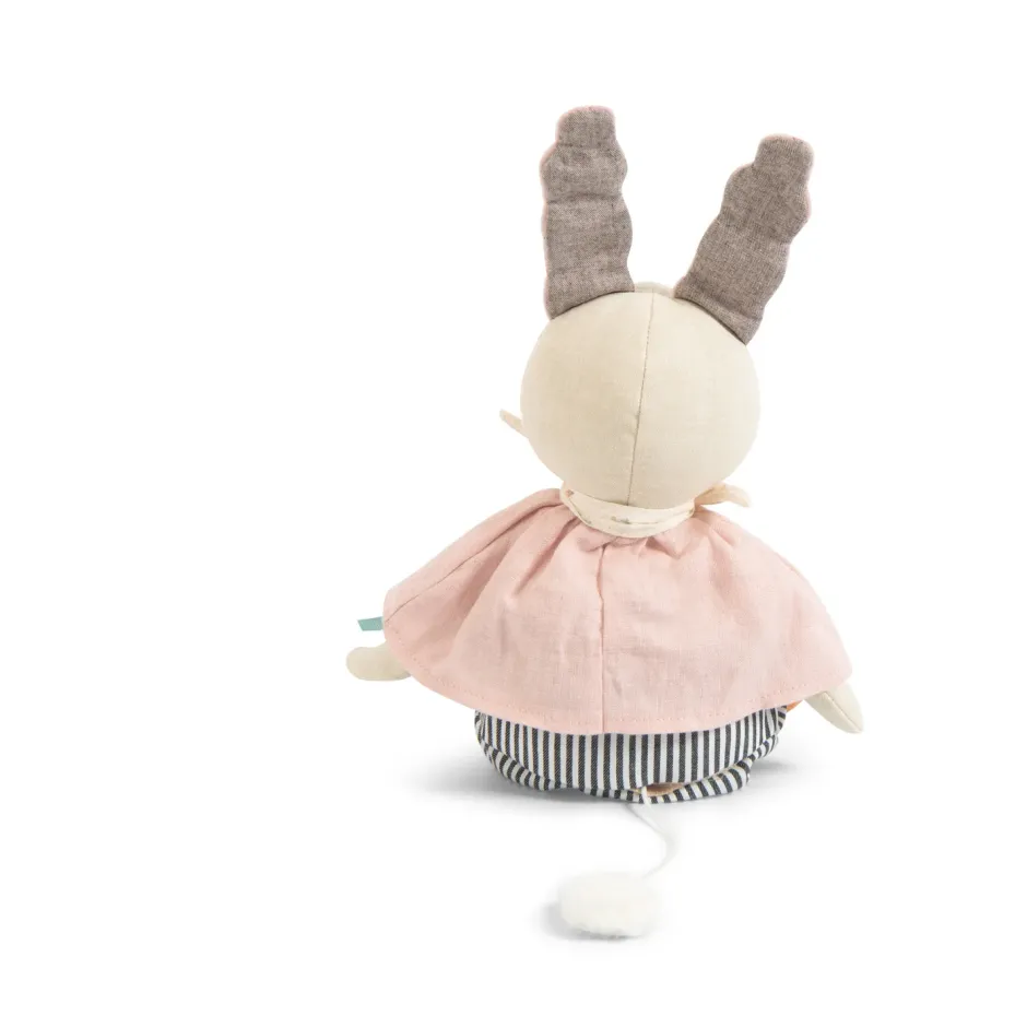 Cottontails Baby Bunnies For Babies|Musical & Activity|Moulin Roty musical linen rabbit
