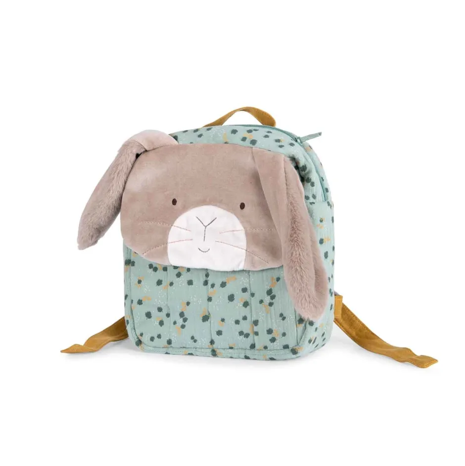 Cottontails Baby Soft Toy Bunnies|Moulin Roty Sage Bunny Rucksack