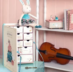 Cottontails Baby Soft Toy Bunnies|Bunnies For Babies|Moulin Roty Soft Blue Velvet Bunny