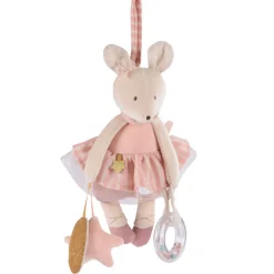 Cottontails Baby Musical & Activity|Musical & Activity|Moulin Roty Soft Pink Activity Mouse