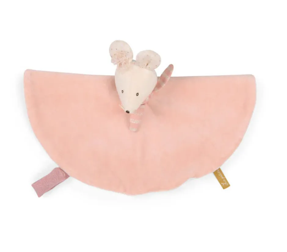 Cottontails Baby Comforters & Rattles|Moulin Roty sumptuous comforter - rose mouse
