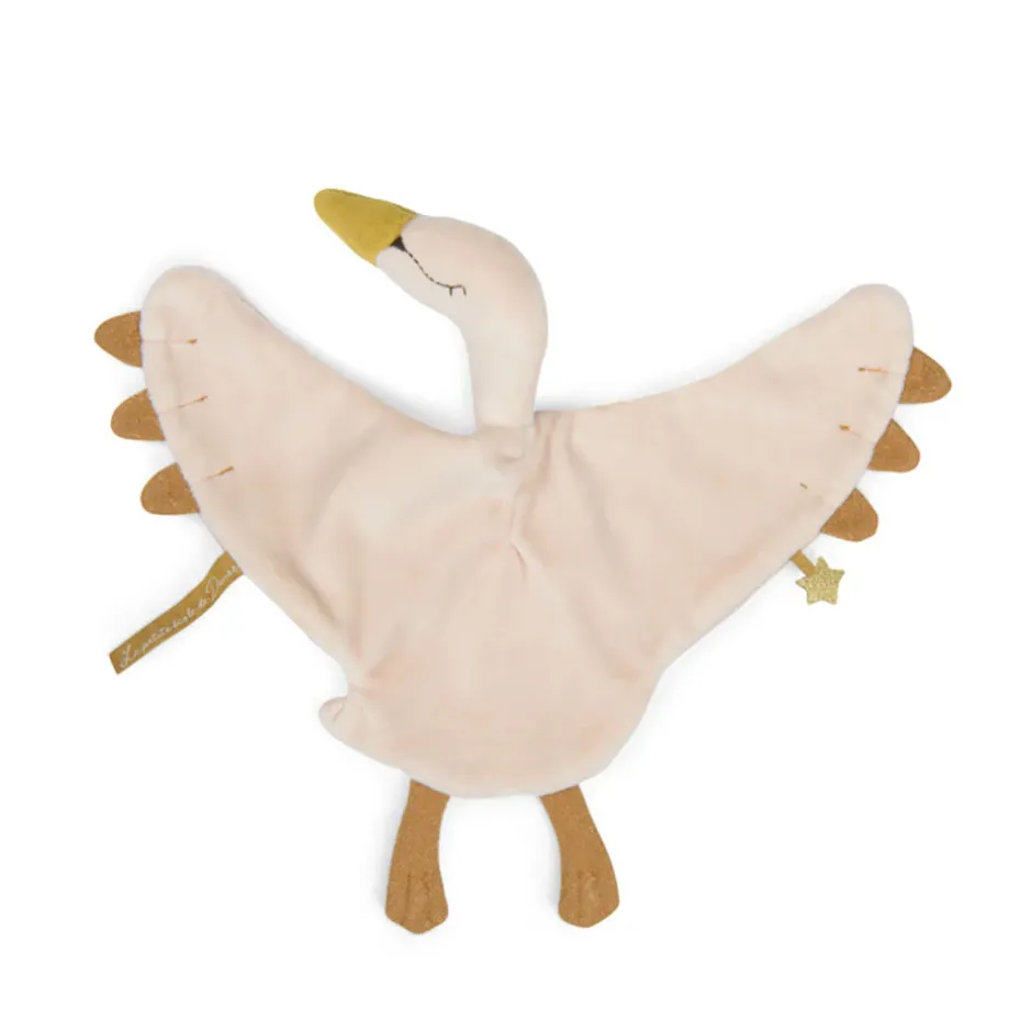 Cottontails Baby Comforters & Rattles|Moulin Roty sumptuous comforter - creamy swan