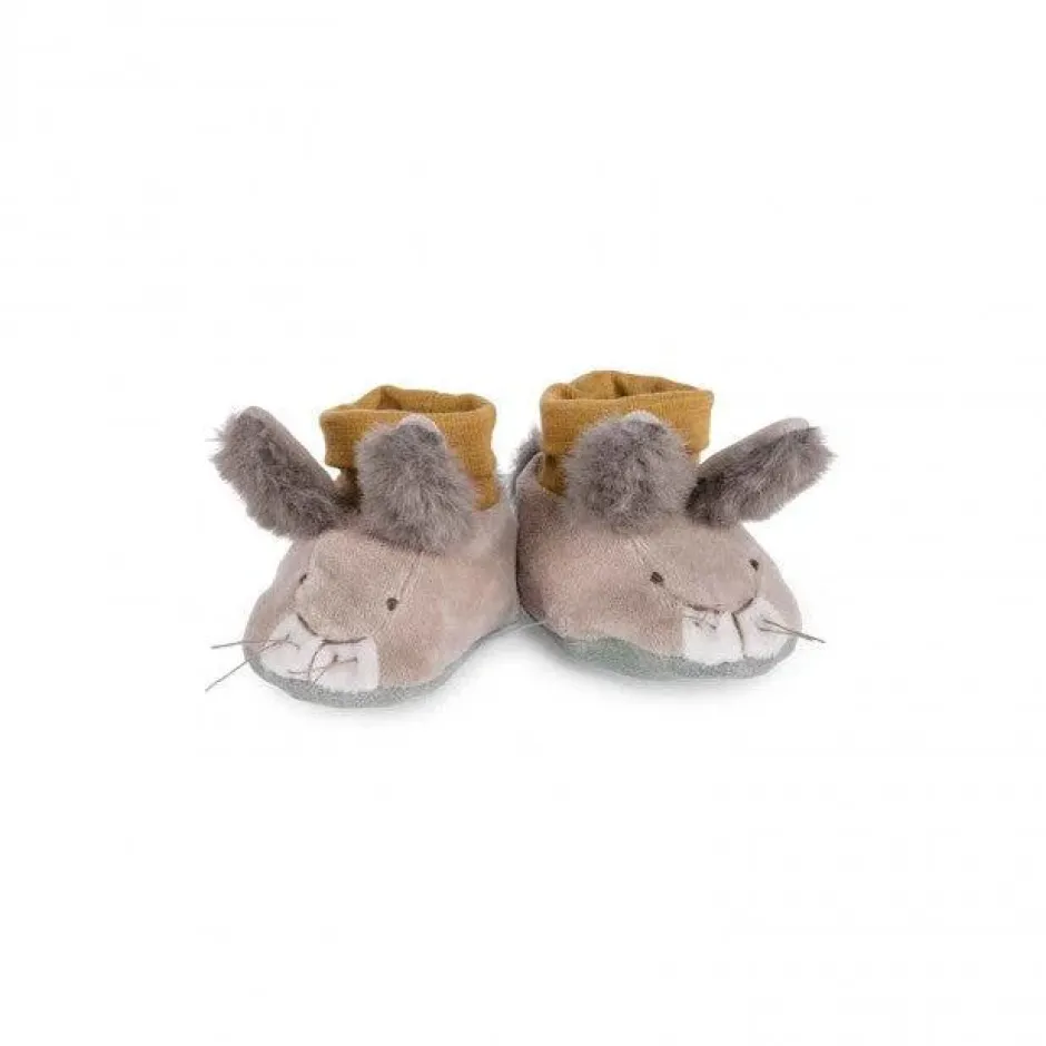 Cottontails Baby Bunnies For Babies|Clothing & Nursery|Moulin Roty Three Little Rabbits - baby slippers