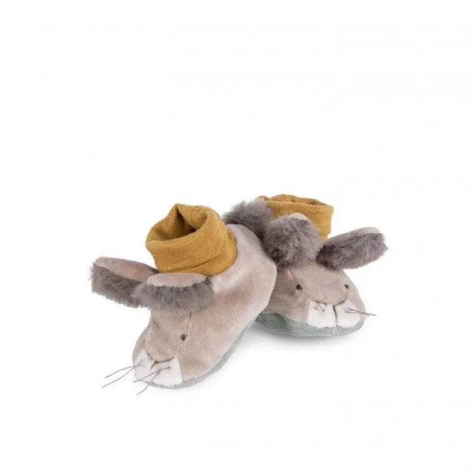 Cottontails Baby Bunnies For Babies|Clothing & Nursery|Moulin Roty Three Little Rabbits - baby slippers