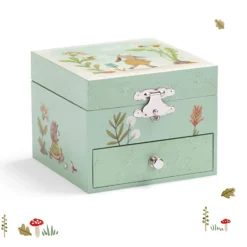 Cottontails Baby Wooden Bunnies|Wooden Toys|Moulin Roty Three Rabbits Musical Jewellery Box