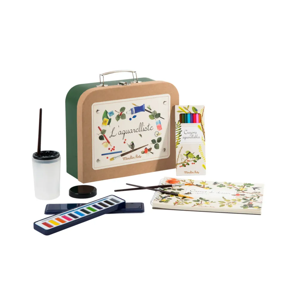 Cottontails Baby Craft & Stickers|Moulin Roty watercolour suitcase