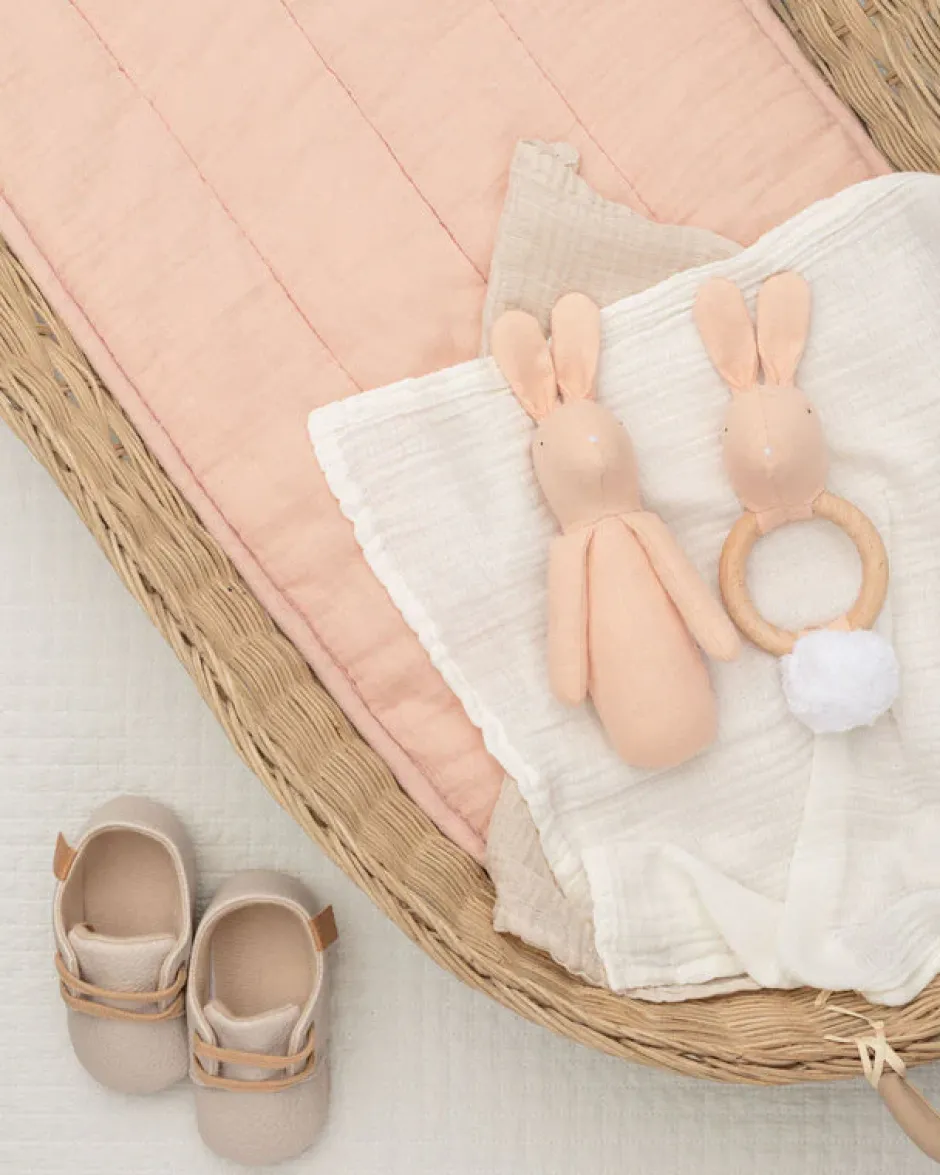 Cottontails Baby Bunnies For Babies|Comforters & Rattles|Mr Pickles Cotton Linen Rabbit Rattle