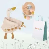Cottontails Baby Handpicked Gift Sets|Comforters & Rattles|New Baby Gift Set - swans