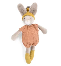 Cottontails Baby Bunnies For Babies|Handpicked Gift Sets|New Baby Gift-wrapped Set - Clay bunny & radish