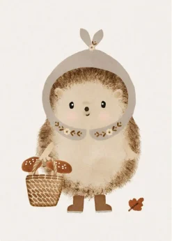 Cottontails Baby Cards|Postcard & Envelope - Foraging Hedgehog