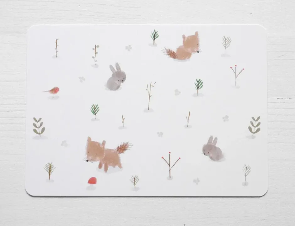 Cottontails Baby Cards|Bunny Cards & Stationery|Postcard & Envelope - Fox & Bunny Woodland
