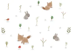 Cottontails Baby Cards|Bunny Cards & Stationery|Postcard & Envelope - Fox & Bunny Woodland