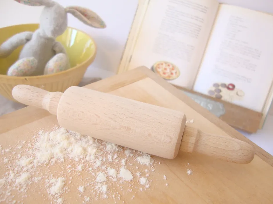 Cottontails Baby Little Kitchen|Bunny Baking|Small wooden rolling pin