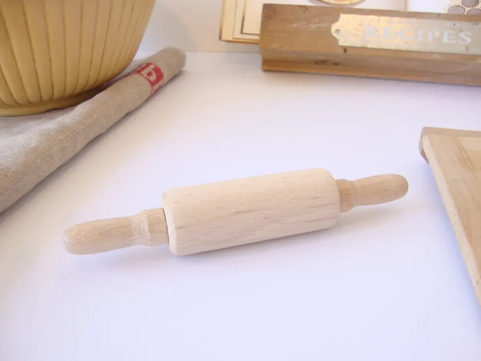 Cottontails Baby Little Kitchen|Bunny Baking|Small wooden rolling pin