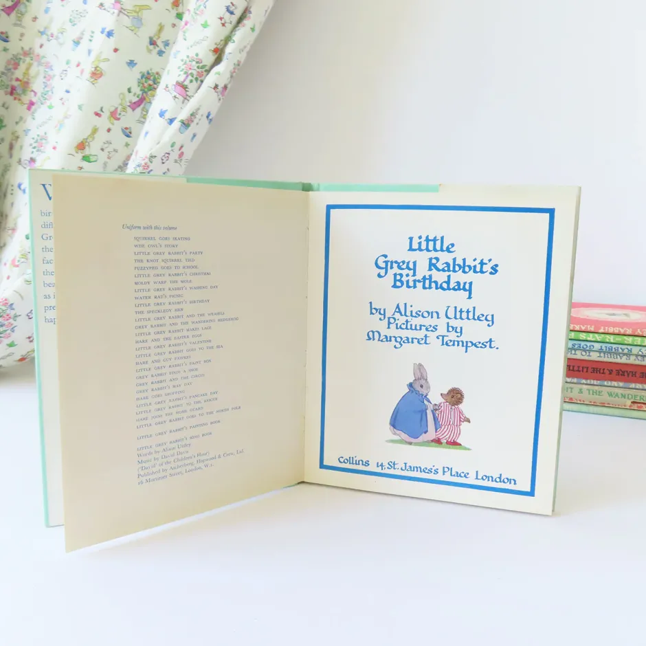Cottontails Baby Vintage|Vintage Bunnies|VINTAGE book - Little Grey Rabbit's Birthday (1971)