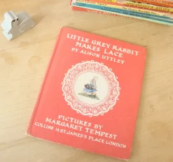 Cottontails Baby Vintage|Vintage Bunnies|VINTAGE book - Little Grey Rabbit Makes Lace (1962)