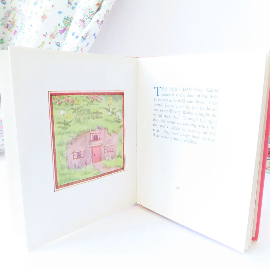 Cottontails Baby Vintage|Vintage Bunnies|VINTAGE book - Little Grey Rabbit Makes Lace (1951)