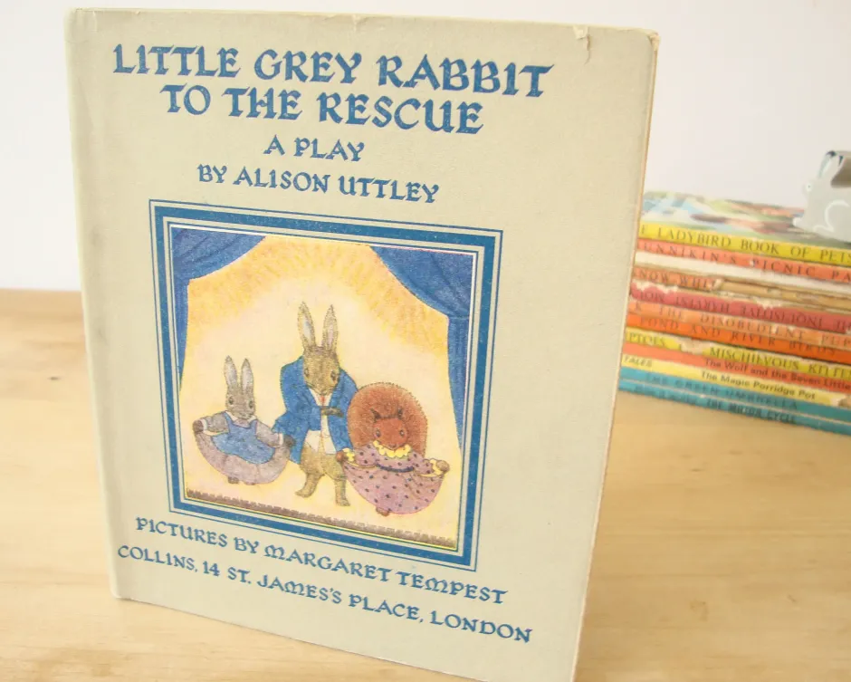 Cottontails Baby Vintage|Vintage Bunnies|VINTAGE book - Little Grey Rabbit to the Rescue - A Play