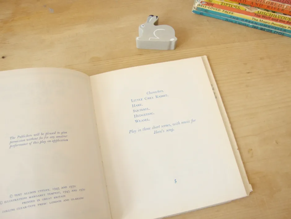 Cottontails Baby Vintage|Vintage Bunnies|VINTAGE book - Little Grey Rabbit to the Rescue - A Play