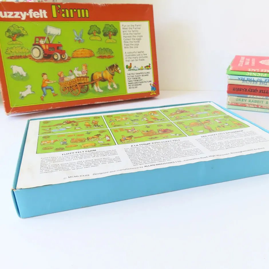 Cottontails Baby Vintage|VINTAGE Fuzzy-Felt play set - Farm