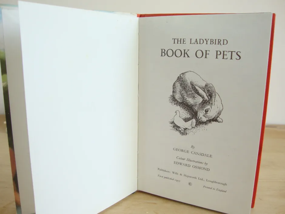 Cottontails Baby Vintage|VINTAGE Ladybird - Book of Pets (1967)