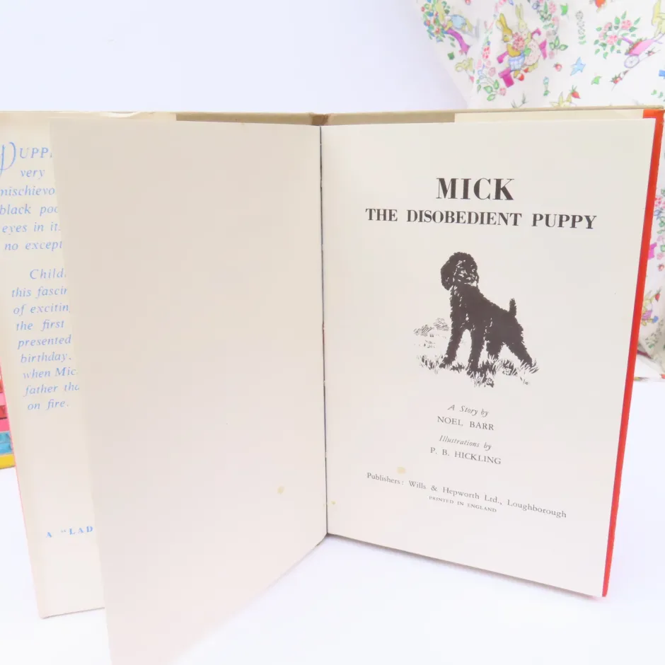 Cottontails Baby Vintage|VINTAGE Ladybird book - Mick the Disobedient Puppy with DJ (late 1950s)