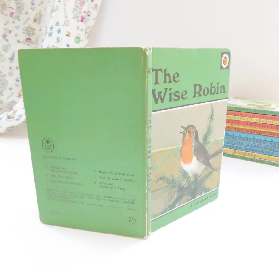 Cottontails Baby Vintage|VINTAGE Ladybird book - The Wise Robin (c.1970)