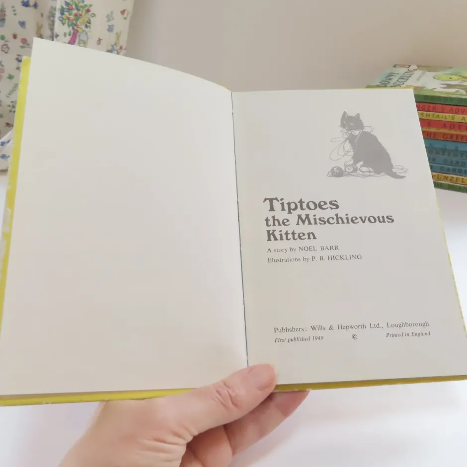 Cottontails Baby Vintage|VINTAGE Ladybird book - Tiptoes the Mischievous Kitten (c.1971)