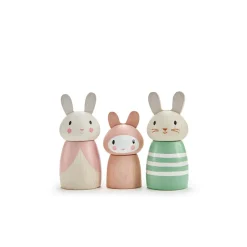 Cottontails Baby Wooden Bunnies|Wooden Toys|Wooden Bunny Family