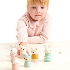 Cottontails Baby Wooden Bunnies|Wooden Toys|Wooden Bunny Family